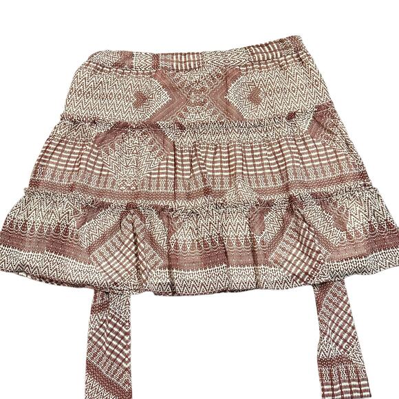 Rebecca Minkoff Womens Cheryl Mix-print float skirt size 6 - Picture 6 of 10